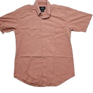 RedHead Plaid Button Up Short Sleeve Casual Shirt Outdoors Medium Summer Style‎